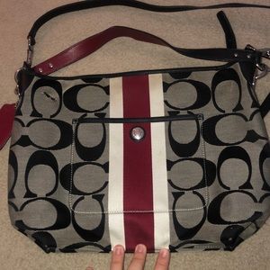 Large Crossbody Coach bag with two straps